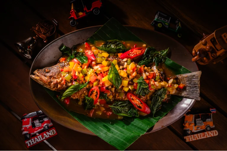 Took Took Prime - Thai Kitchen Best Thai Restaurant in Phuket, Thailand Deep Fried Fish With Chili Sauce (5) Copy