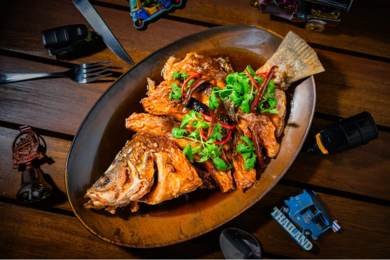 Took Took Prime - Thai Kitchen Best Thai Restaurant in Phuket, Thailand Deep Fried Fish With Tamarind Sauce (5) Copy